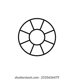 icono de lifeboy logotipo plano aislado símbolo