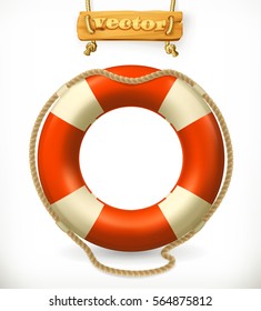 Lifebuoy 3d Vector Icon