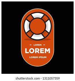 Lifebuoy Badge Sticker Design