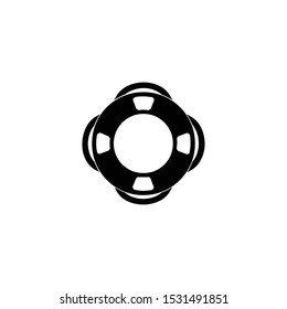 lifebuoy circle icon vector illustration