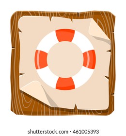 Lifebuoy colorful icon