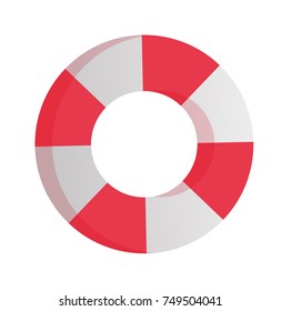 Lifebuoy. Concept of life saving. vector cartoon illustration isolated on white background.