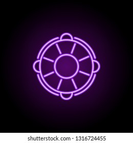 Lifebuoy dusk style icon. Elements of Summer holiday & Travel in neon style icons. Simple icon for websites, web design, mobile app, info graphics