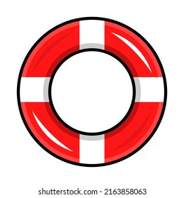 lifebuoy equipment cartoon template design