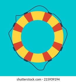 Lifebuoy  flat icon