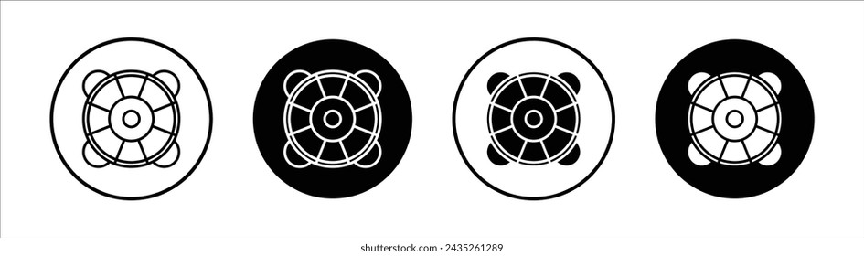 Conjunto de iconos de línea plana Lifebuoy. Vector de ilustración de línea delgada