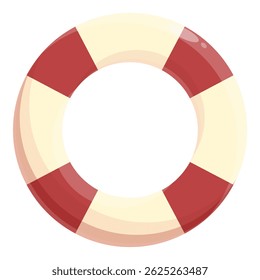 Lifebuoy floating on the water, a vital tool for maritime safety and rescue operations