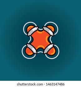 Lifebuoy font vector x alphabet in cartoon style