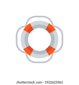 lifebuoy icon of color style vector illustration design