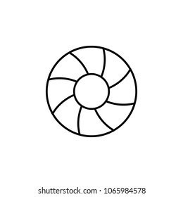 Lifebuoy icon. Element of simple icon for websites, web design, mobile app, info graphics. Thin line icon for website design and development, app development on white background