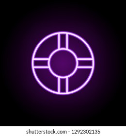 Lifebuoy icon. Elements of startups in neon style icons. Simple icon for websites, web design, mobile app, info graphics