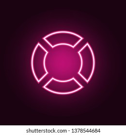 Lifebuoy icon. Elements of Web in neon style icons. Simple icon for websites, web design, mobile app, info graphics