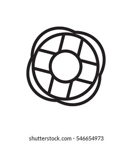 lifebuoy icon illustration isolated vector sign symbol