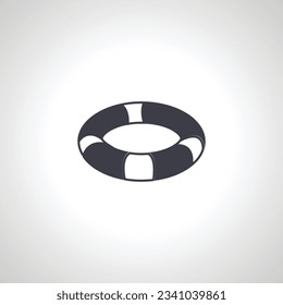 Lifebuoy icon. Lifebuoy isolated icon