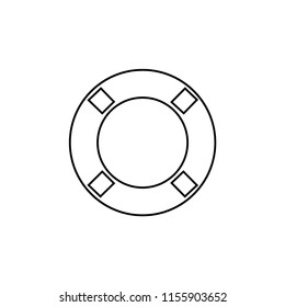 Lifebuoy icon. Lifeguard icon. Lifebuoy vector, flat, isoated icon. Safety, buoy, lifesaver, protection.