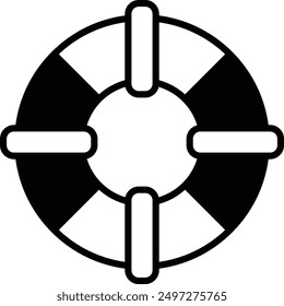 A Lifebuoy icon in line style.