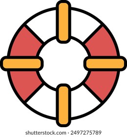 A Lifebuoy icon in line style.