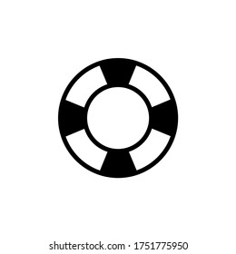 Lifebuoy icon, logo isolated on white background