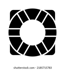 lifebuoy icon or logo isolated sign symbol vector illustration - high quality black style vector icons
