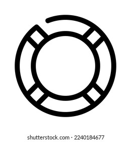 lifebuoy icon or logo isolated sign symbol vector illustration - high quality black style vector icons
