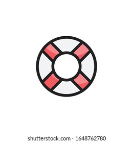 Lifebuoy icon logo vector illustration
