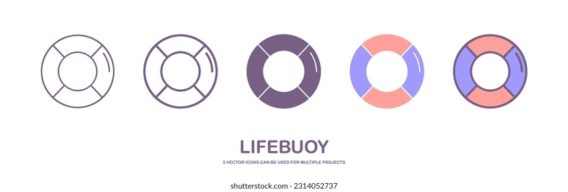 Lifebuoy Icon Logo Vector Symbol. Lifeguard Icon. The lifebuoy icon. Lifebelt symbol. Flat Vector illustration