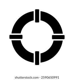 Lifebuoy icon for mobile concept and web design on white background