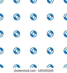 lifebuoy icon pattern seamless white background. Editable filled lifebuoy icon. lifebuoy icon pattern for web and mobile.