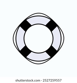 Lifebuoy Icon. Saviour Rubber Symbol. 