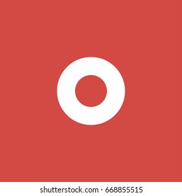 lifebuoy icon. sign design. red background
