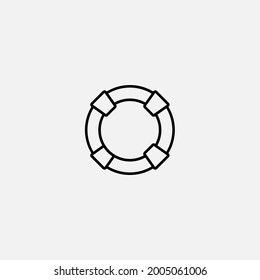 Lifebuoy icon sign vector,Symbol, logo illustration for web and mobile