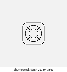 Lifebuoy icon sign vector,Symbol, logo illustration for web and mobile