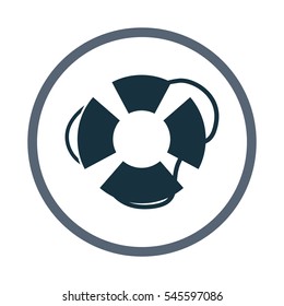 Lifebuoy icon. Simple design for web and mobile