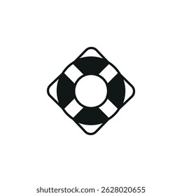 Lifebuoy icon. Simple lifebuoy icon for social media, app and web design. Vector illustration.