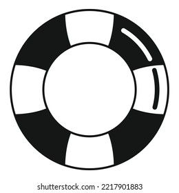 Lifebuoy icon simple vector. Ring buoy. Safety float