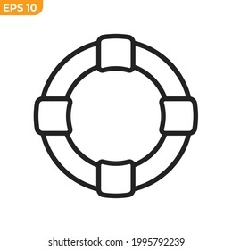 lifebuoy icon symbol template for graphic and web design collection logo vector illustration
