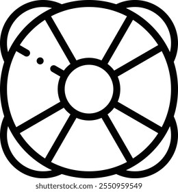 lifebuoy icon. Thin Linear Style Design Isolated On White Background