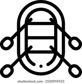 icono de boya salvavidas. Diseño De Estilo Lineal Delgado Aislado Sobre Fondo Blanco