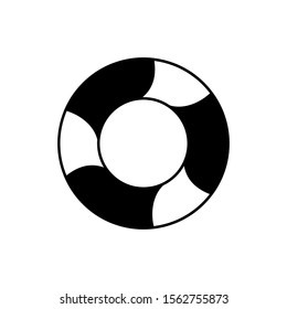 lifebuoy icon trendy flat design