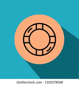 Lifebuoy Icon Vector