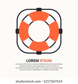 Lifebuoy icon - Vector