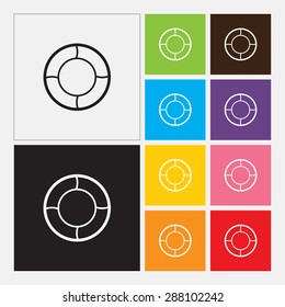 Lifebuoy icon - Vector