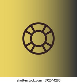 Lifebuoy icon vector