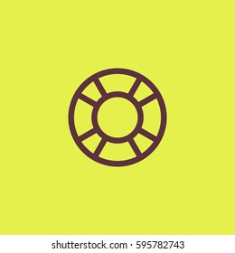 Lifebuoy icon vector