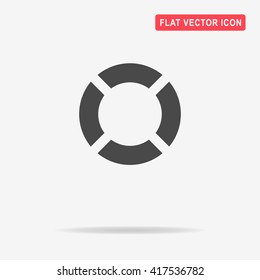 Lifebuoy icon. Vector concept illustration for design.