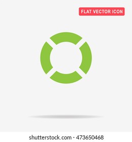 Lifebuoy icon. Vector concept illustration for design.