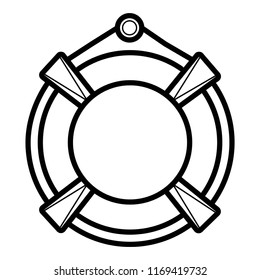 The lifebuoy icon vector illustration