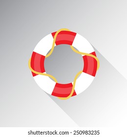 Lifebuoy icon. Vector illustration