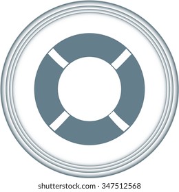 Lifebuoy icon. Vector illustration