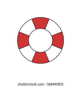 lifebuoy icon. vector illustration